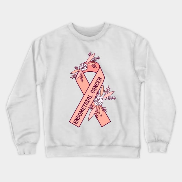 Endometrial Cancer Awareness Crewneck Sweatshirt by Sloth Station